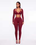 Peyton Set - Burgundy