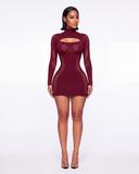 Aria Dress - Burgundy