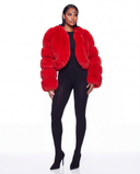 Jaia Fur Coat - Red