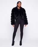 Jaia Fur Coat - Black