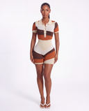 Talia Romper - Brown