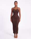 Viana Maxi Dress - Brown