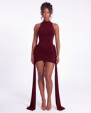 Caprice Dress - Burgundy