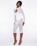 Naima Corset Jumpsuit - White