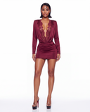 Jaelle Dress - Burgundy